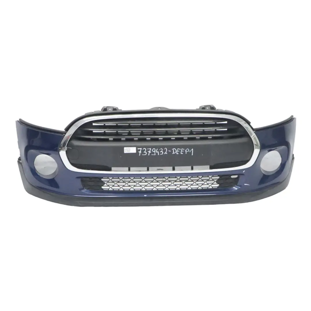 Complete Front Bumper Trim Panel Deep Blue Metallic - B69 to Mini F55 F56 F57 with Part number 7379432 Mini F55 F56 F57 Complete Front Bumper Trim Panel Deep Blue Metallic - B69 - SKU 7379432-DEEP1 - Part number 7379432