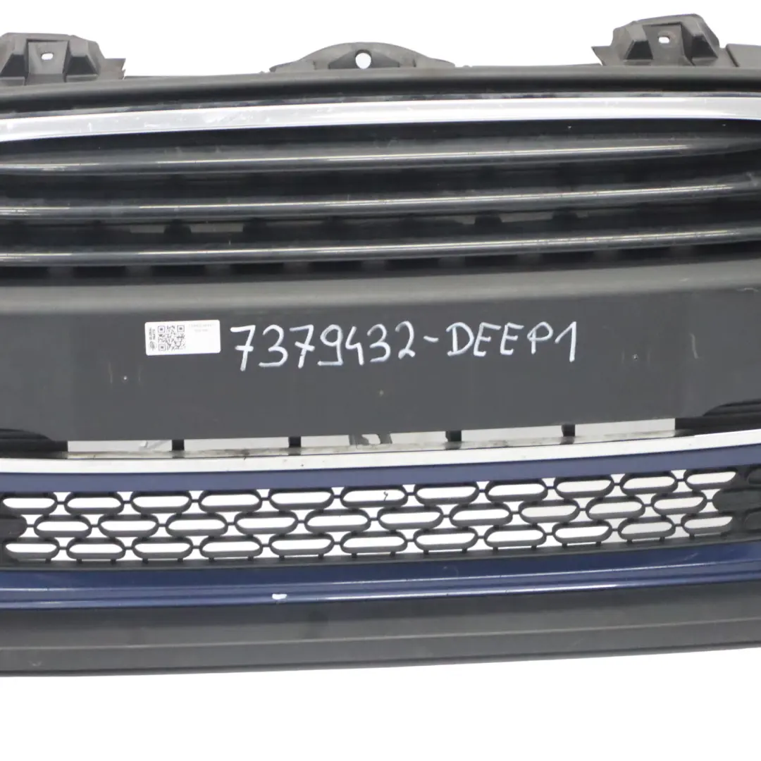 Complete Front Bumper Trim Panel Deep Blue Metallic - B69 to Mini F55 F56 F57 with Part number 7379432 Mini F55 F56 F57 Complete Front Bumper Trim Panel Deep Blue Metallic - B69 - SKU 7379432-DEEP1 - Part number 7379432