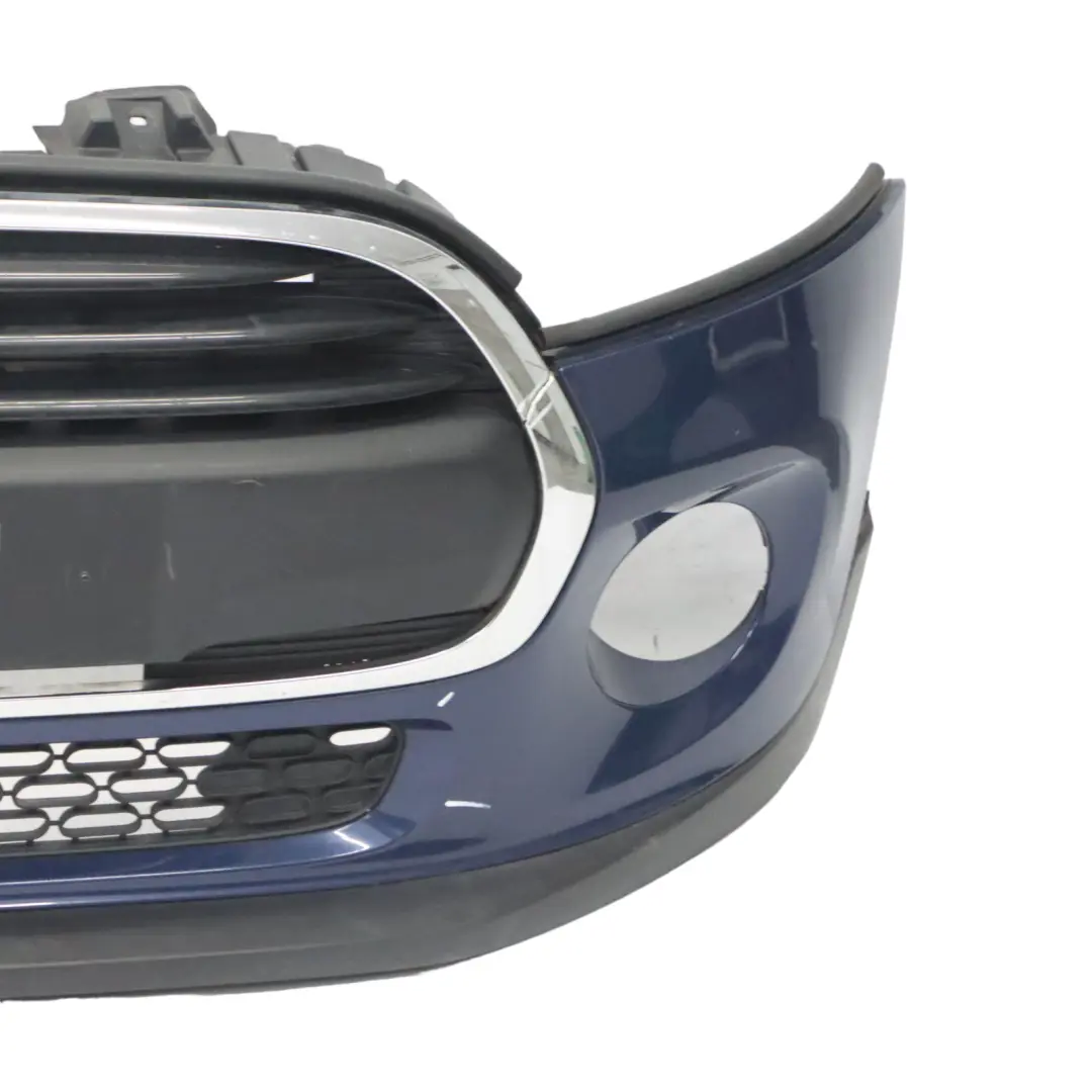 Complete Front Bumper Trim Panel Deep Blue Metallic - B69 to Mini F55 F56 F57 with Part number 7379432 Mini F55 F56 F57 Complete Front Bumper Trim Panel Deep Blue Metallic - B69 - SKU 7379432-DEEP1 - Part number 7379432