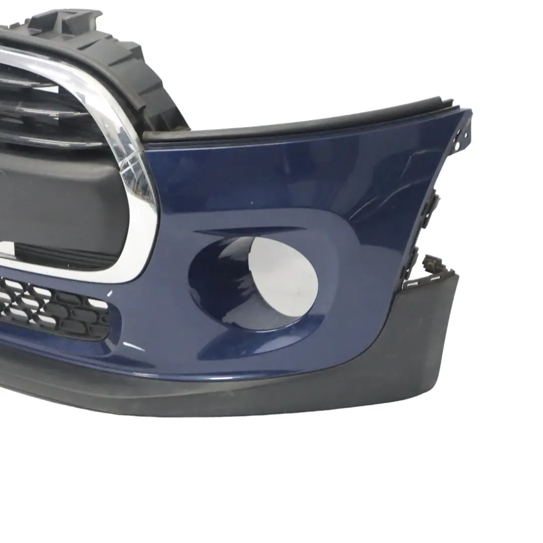 Complete Front Bumper Trim Panel Deep Blue Metallic - B69 to Mini F55 F56 F57 with Part number 7379432 Mini F55 F56 F57 Complete Front Bumper Trim Panel Deep Blue Metallic - B69 - SKU 7379432-DEEP1 - Part number 7379432