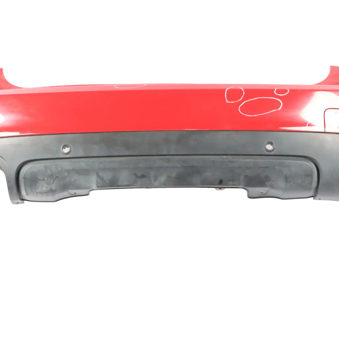 Bumper Rear Trim Panel PDC Complete Chili Red - 851 to Mini F60 Countryman with Part number 7391197 Mini F60 Countryman Bumper Rear Trim Panel PDC Complete Chili Red - 851 - SKU 7391197-CHRED - Part number 7391197