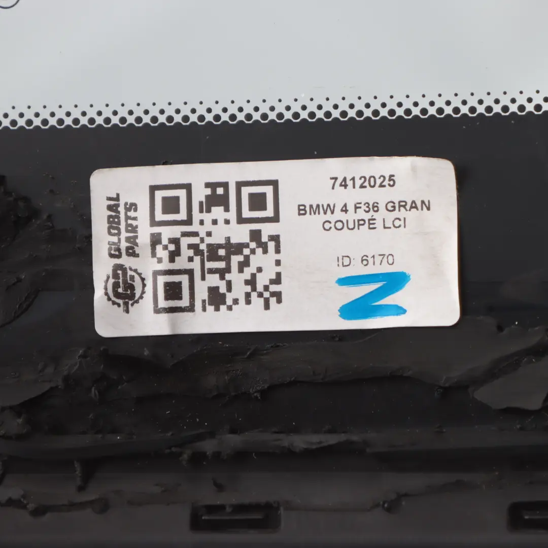BMW F36 Rear Side Window Trim Seal Gasket Left N/S Fixed Glazing - SKU 7412025 - Part number 7412025