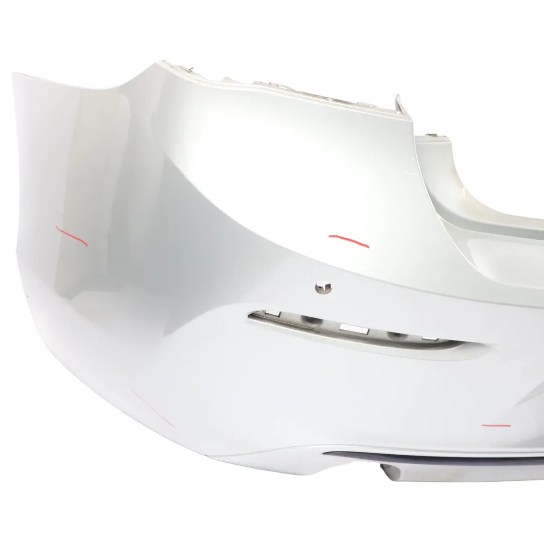 Bumper Trim Panel PDC Glacier Silver Metallic - A83 to BMW F20 F21 LCI Rear with Part number 7429772 BMW F20 F21 LCI Rear Bumper Trim Panel PDC Glacier Silver Metallic - A83 - SKU 7429772-GSB - Part number 7429772