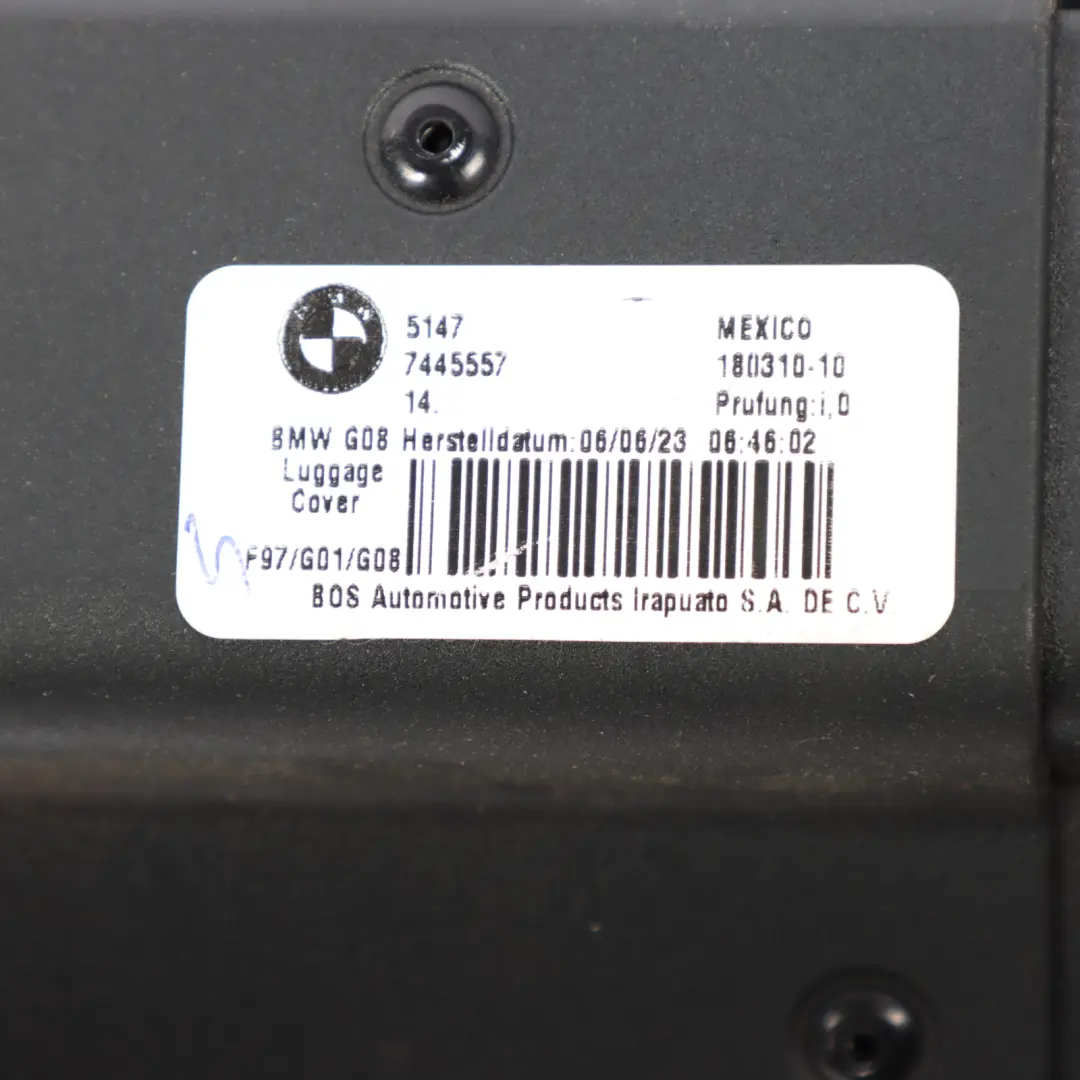 BMW X3 G01 M F97 Rear Trunk Roller Blind Parcel Shelf Load Cover Black - SKU 7445557 - Part number 7445557