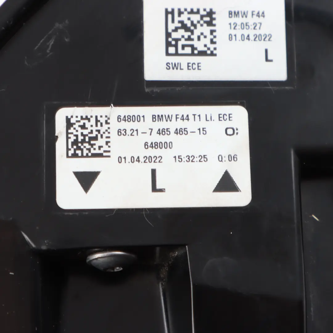 Światło Lewy Tył Tylna Lewa LED do BMW F44 o numerze 7465465 BMW F44 Światło Lewy Tył Tylna Lewa LED - SKU 7465465 - Numer Części 7465465