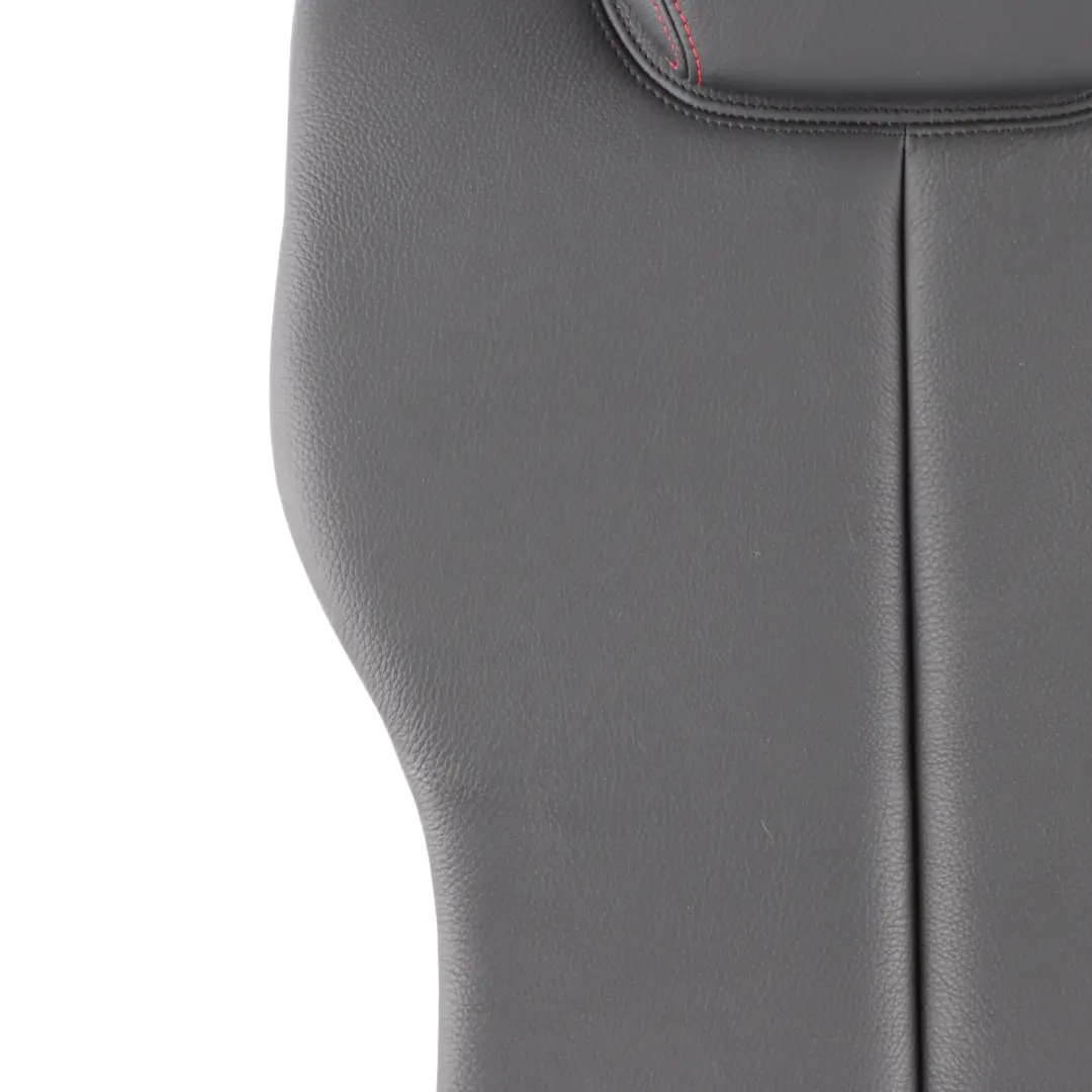 Backrest Rear Right O/S Covering Leather Black Red to BMW F36 LCI Seat with Part number 7479800 BMW F36 LCI Seat Backrest Rear Right O/S Covering Leather Black Red - SKU 7479800 - Part number 7479800