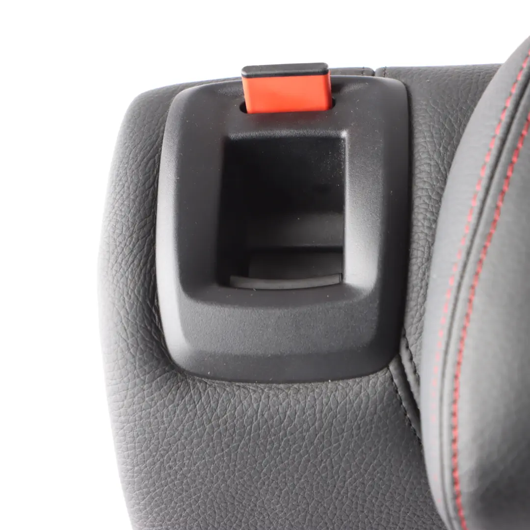 Backrest Rear Right O/S Covering Leather Black Red to BMW F36 LCI Seat with Part number 7479800 BMW F36 LCI Seat Backrest Rear Right O/S Covering Leather Black Red - SKU 7479800 - Part number 7479800