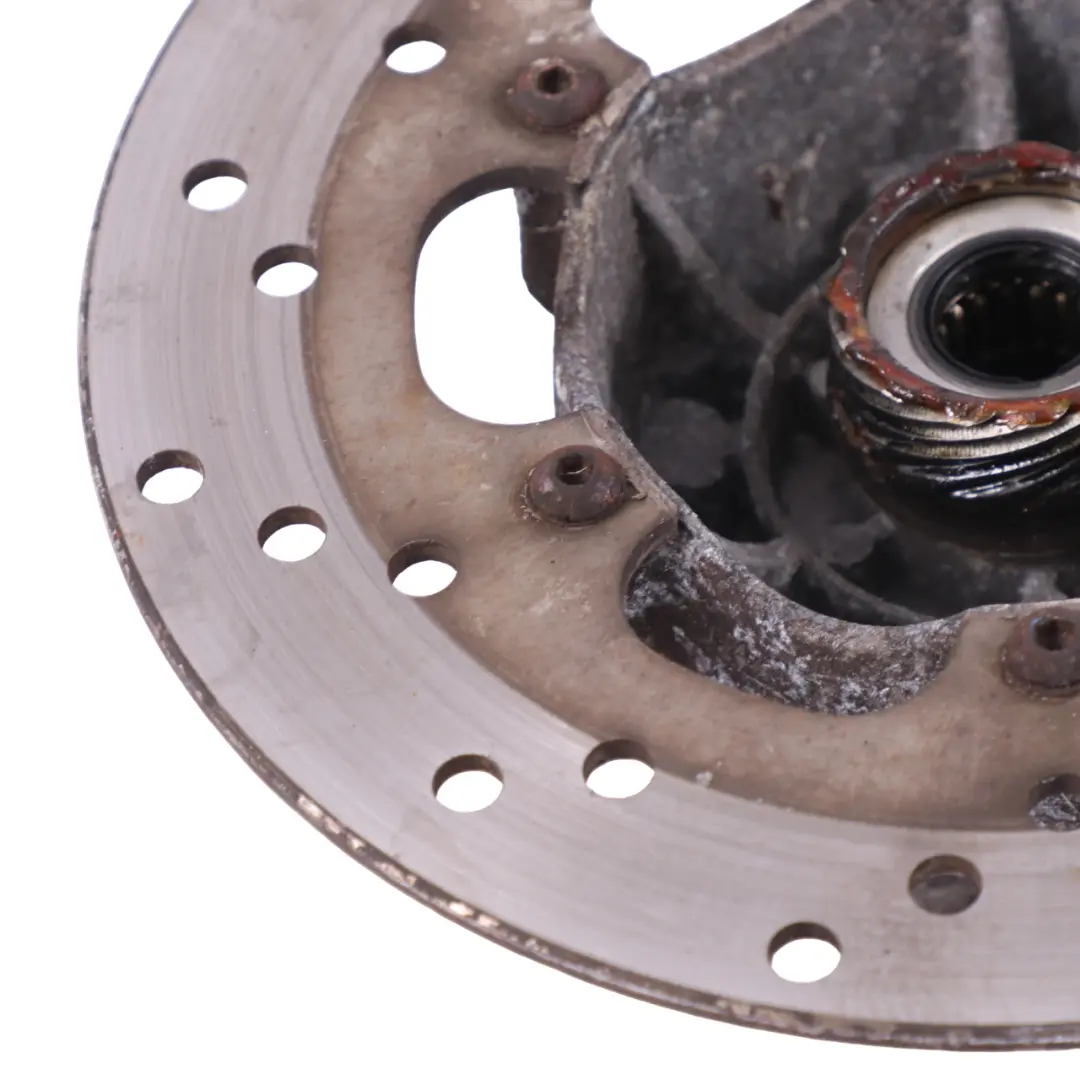 Piaggio Vespa GT 200 Front Wheel Hub Suspension Mount Bracket Brake Disc to with Part number 75270 Piaggio Vespa GT 200 Front Wheel Hub Suspension Mount Bracket Brake Disc - SKU 75270 - Part number 75270