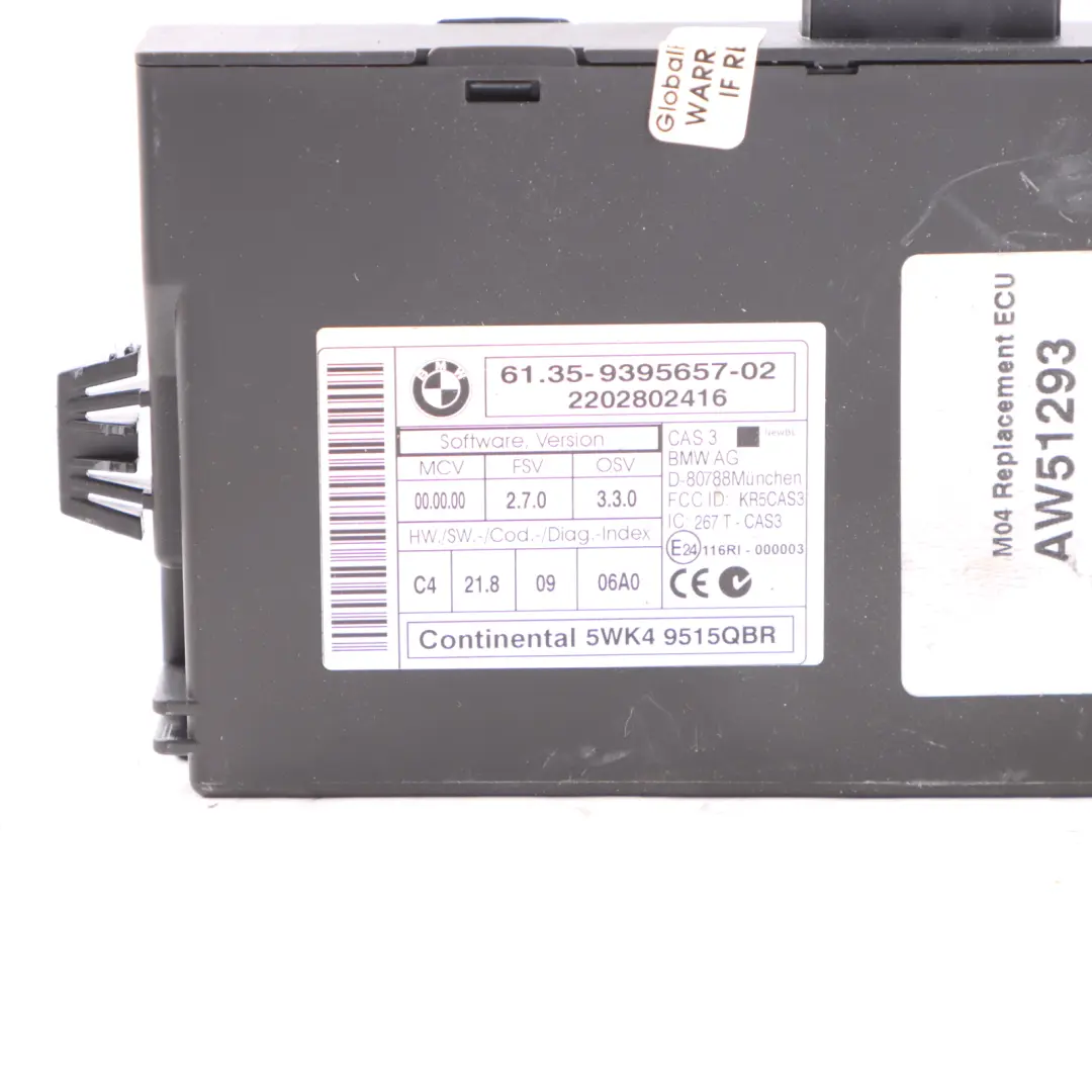 N52B30A 258HP ECU Kit DME CAS3 Key Automatic Transmission to BMW E90 330i with Part number 7567178 BMW E90 330i N52B30A 258HP ECU Kit DME CAS3 Key Automatic Transmission - SKU 7567178-13 - Part number 7567178