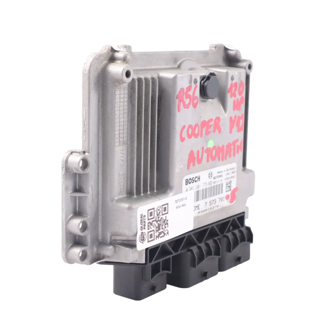 120HP DME Unidad Motor ECU Automático para Mini Cooper One R55 R56 N12 con número de pieza 7573701 Mini Cooper One R55 R56 N12 120HP DME Unidad Motor ECU Automático - SKU 7573701-5 - Número de pieza 7573701