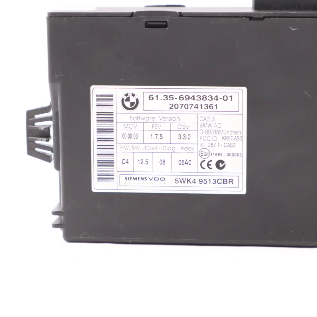 N43 118i Engine ECU DME Kit CAS3 + Key Manual to BMW E81 E87 LCI E90 E91 with Part number 7578032 BMW E81 E87 LCI E90 E91 N43 118i Engine ECU DME Kit CAS3 + Key Manual - SKU 7578032-1 - Part number 7578032