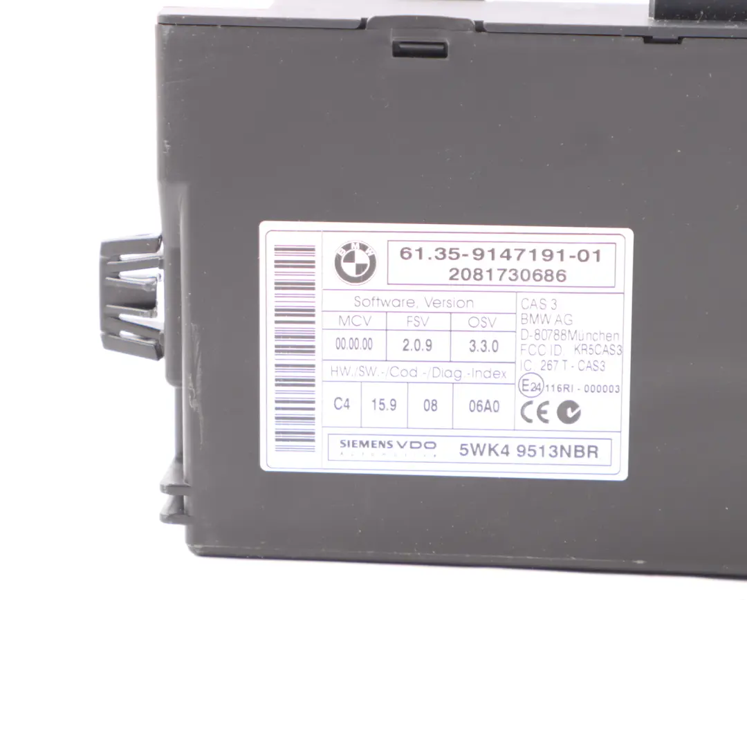 Mini One R55 R56 N12 1.4 Petrol Engine ECU Kit DME CAS3 Keys Manual - SKU 7588502-4 - Part number 7588502
