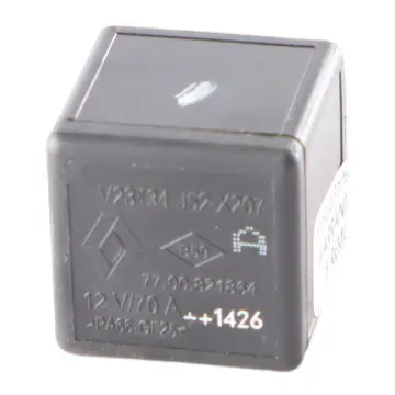 V23134-J52-X207 to Renault Relay 12V 70A Black with Part number 7700821864 Renault Relay 12V 70A Black V23134-J52-X207 - SKU 7700821864 - Part number 7700821864