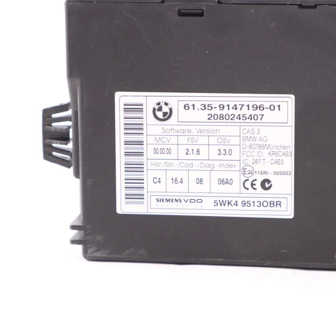 BMW E60 E61 E90 E91 330d 530d M57N2 231HP Engine ECU KIT DDE CAS3 + Key - SKU 7809944-4 - Part number 7809944