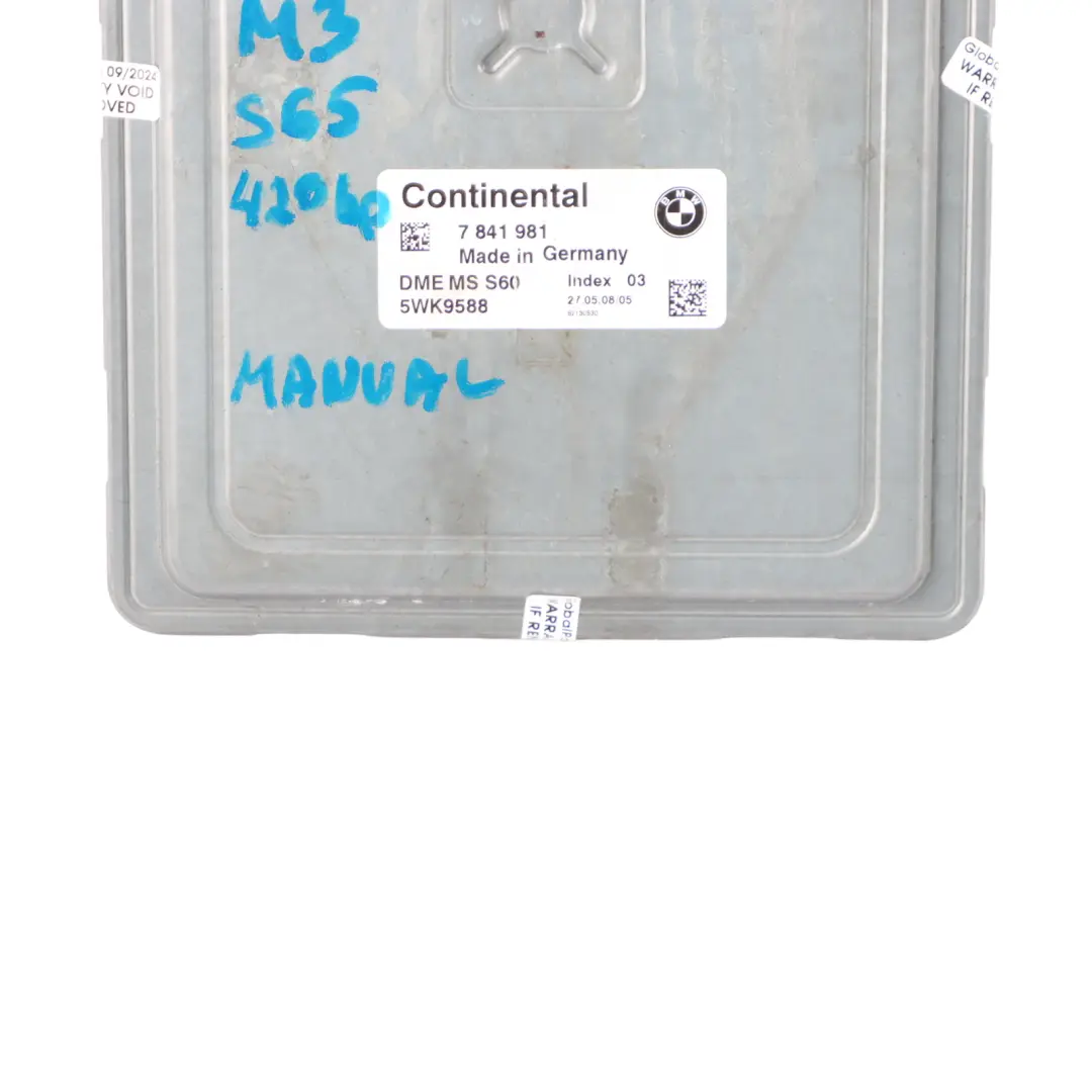 BMW E90 E92 E93 M3 Engine S65 420HP ECU DME Twin Clutch Gearbox - SKU 7841981 - Part number 7841981