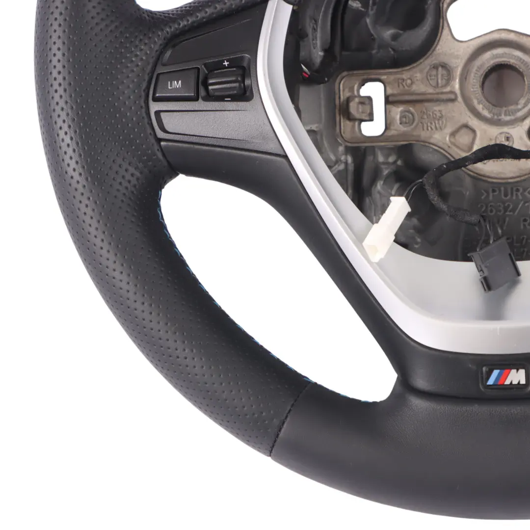 BMW F20 F21 F30 F31 F32 NUEVO Cuero Negro M Sport grueso Volante Interruptores - SKU 7845877-4 - Número de pieza 7845877