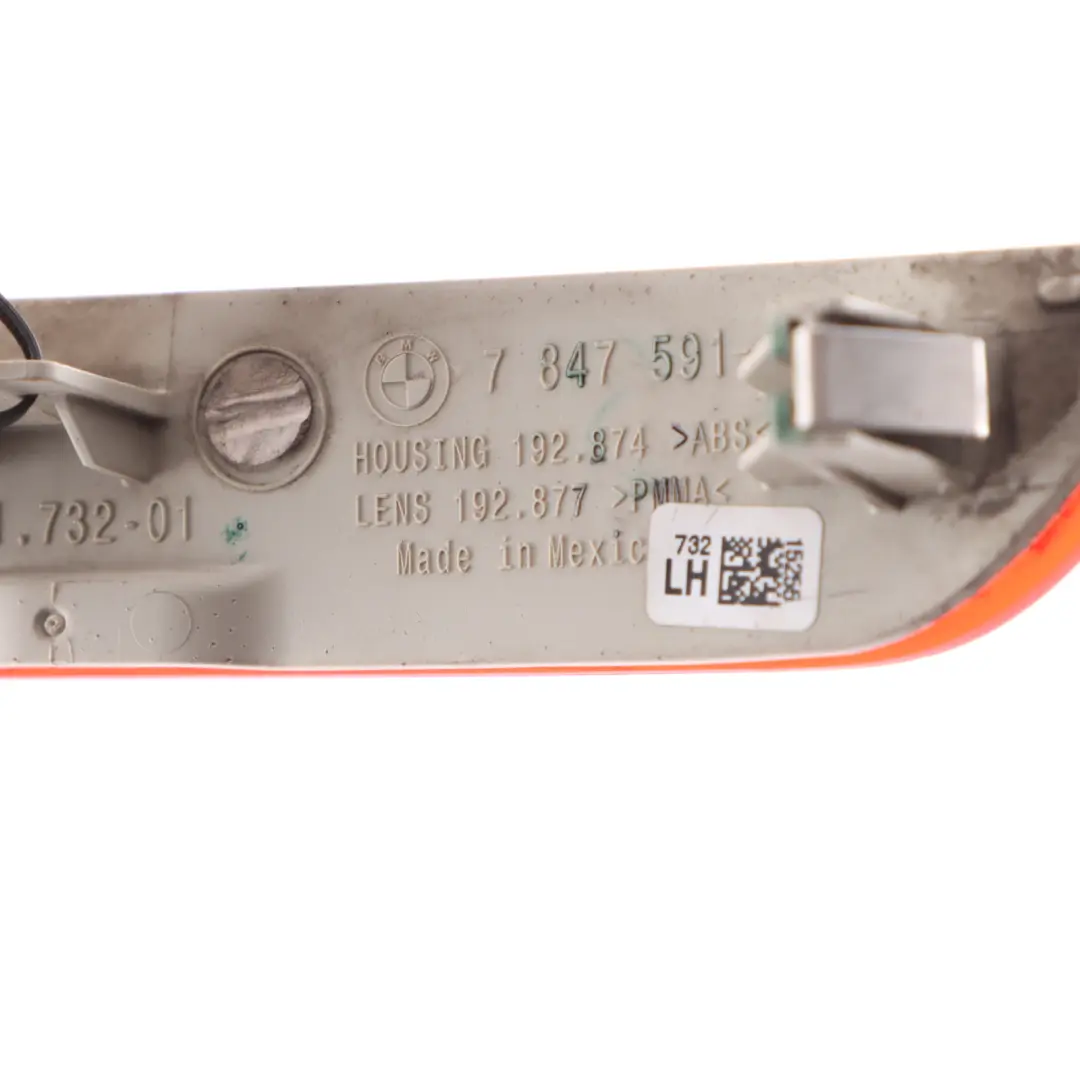 Réflecteur Feu Arrière Gauche Pare-Chocs Rouge pour BMW X5 F15 M Sport à propos du numéro de pièce 7847591 BMW X5 F15 M Sport Réflecteur Feu Arrière Gauche Pare-Chocs Rouge - SKU 7847591 - Numéro de pièce 7847591