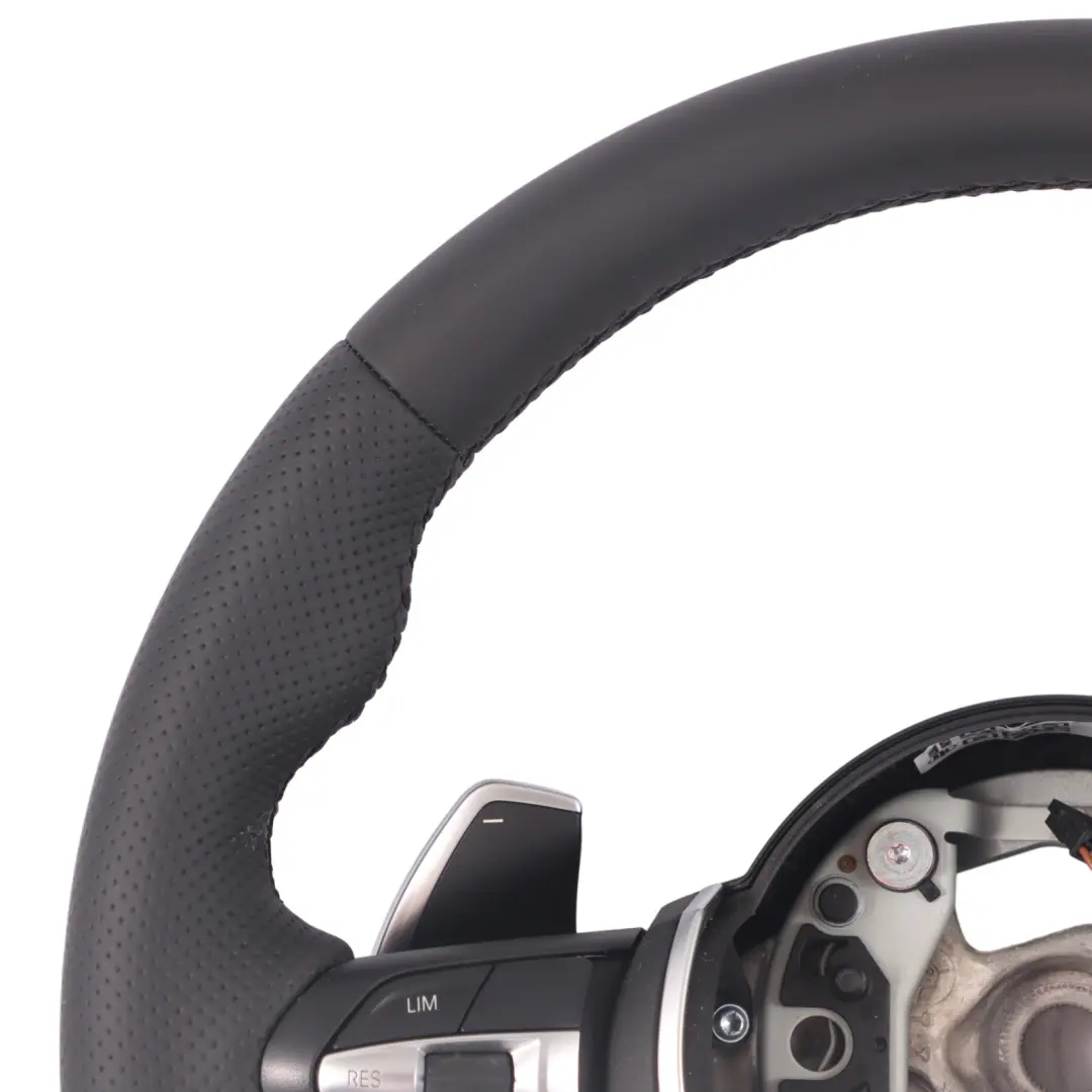 Steering Wheel BMW X3 F25 X4 F26 X5 F15 Heated NEW Black Leather M Sport Paddles to with Part number 7851499 Steering Wheel BMW X3 F25 X4 F26 X5 F15 Heated NEW Black Leather M Sport Paddles - SKU 7851499-2 - Part number 7851499