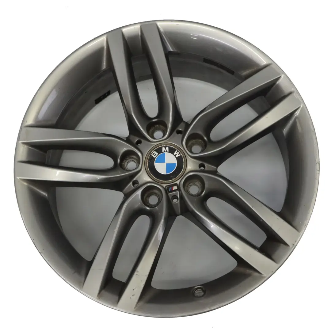 Ferric Grey Alloy Wheel Rim 18" 7,5J ET:45 M Double Spoke 461 to BMW F20 F21 F22 with Part number 7852489 BMW F20 F21 F22 Ferric Grey Alloy Wheel Rim 18" 7,5J ET:45 M Double Spoke 461 - SKU 7852489-2 - Part number 7852489