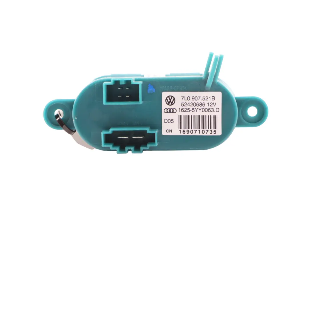 Unità Resistenza Ventola Riscaldatore per Audi Q7 4L Volkswagen Touareg con numero di parte 7L0907521B Audi Q7 4L Volkswagen Touareg Unità Resistenza Ventola Riscaldatore - SKU 7L0907521B - Numero di parte 7L0907521B
