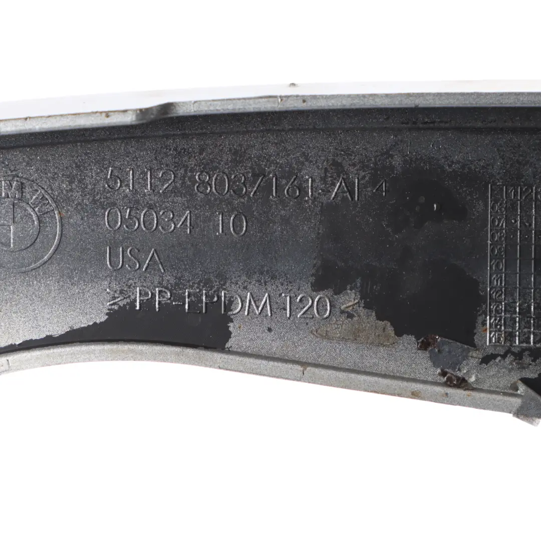 BMW X5 E70 Osłona Nakładka Nadkola Lewy Lewa Titan Silver 8037161 - SKU 8037283-TS - Numer Części 8037283