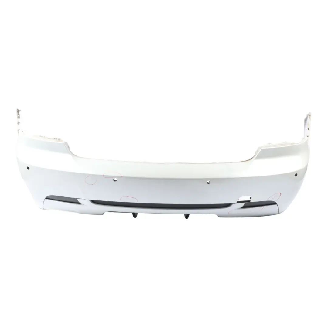 Bumper BMW E92 E93 Coupe Convertible M Sport PDC Mineral White - A96 to Rear with Part number 8044934 Rear Bumper BMW E92 E93 Coupe Convertible M Sport PDC Mineral White - A96 - SKU 8044934-MW1 - Part number 8044934