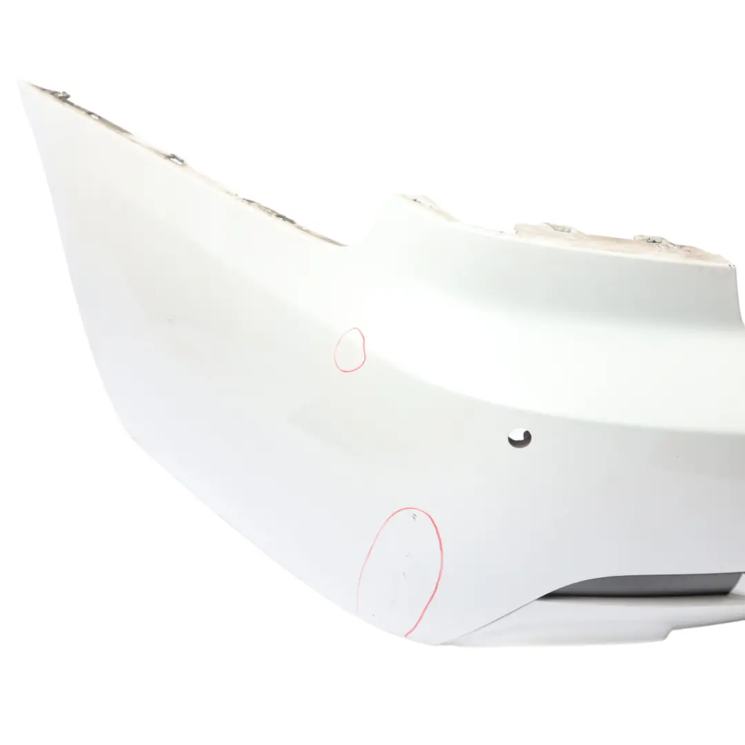 Bumper BMW E92 E93 Coupe Convertible M Sport PDC Mineral White - A96 to Rear with Part number 8044934 Rear Bumper BMW E92 E93 Coupe Convertible M Sport PDC Mineral White - A96 - SKU 8044934-MW1 - Part number 8044934