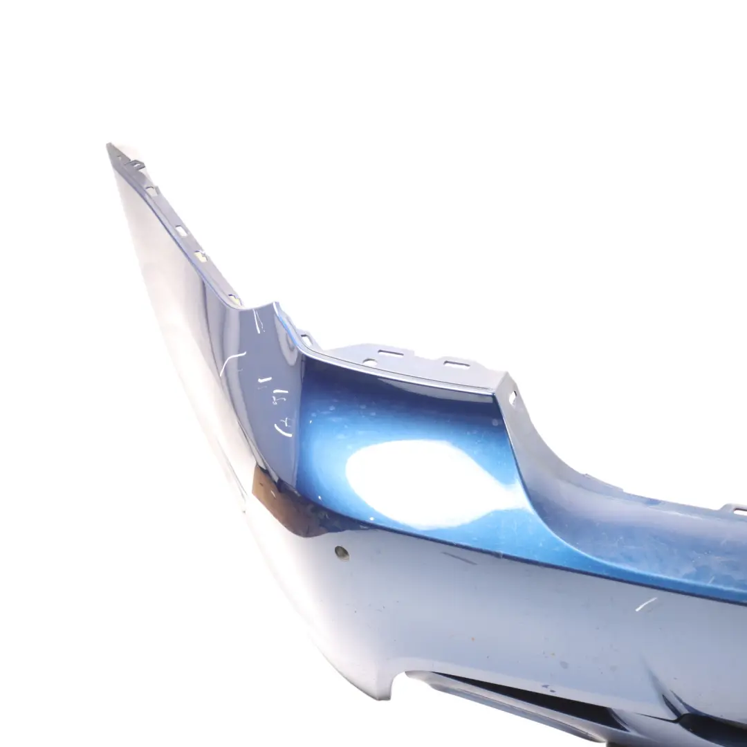 Bumper Panel M Aerokit PDC Le Mans Blue Metallic - 381 to BMW E90 LCI Rear with Part number 8049689 BMW E90 LCI Rear Bumper Panel M Aerokit PDC Le Mans Blue Metallic - 381 - SKU 8041139-LMB - Part number 8049689