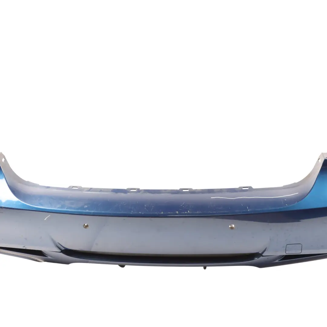 Bumper Panel M Aerokit PDC Le Mans Blue Metallic - 381 to BMW E90 LCI Rear with Part number 8049689 BMW E90 LCI Rear Bumper Panel M Aerokit PDC Le Mans Blue Metallic - 381 - SKU 8041139-LMB - Part number 8049689