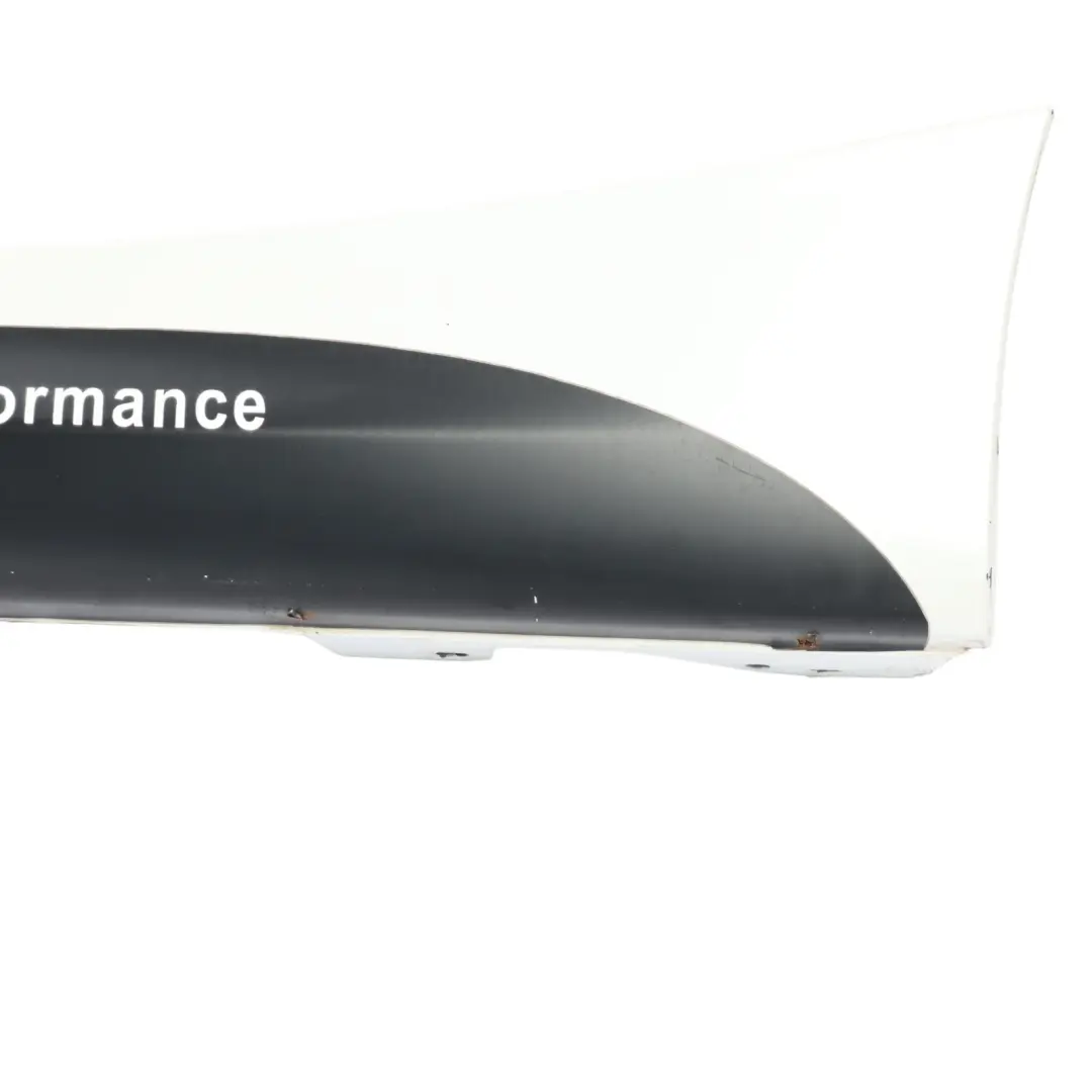 Side Skirt BMW F21 F22 M Sport Sill Strip Left N/S Mineralweiss White - A96 to with Part number 8056817 Side Skirt BMW F21 F22 M Sport Sill Strip Left N/S Mineralweiss White - A96 - SKU 8056817-MW1 - Part number 8056817