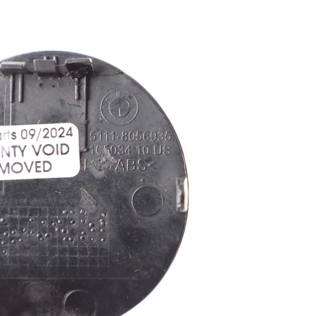 Front Bumper Tow Eye Cover Black Sapphire - 475 to BMW X3 F25 F26 M Sport with Part number 8056935 BMW X3 F25 F26 M Sport Front Bumper Tow Eye Cover Black Sapphire - 475 - SKU 8056935-BS - Part number 8056935