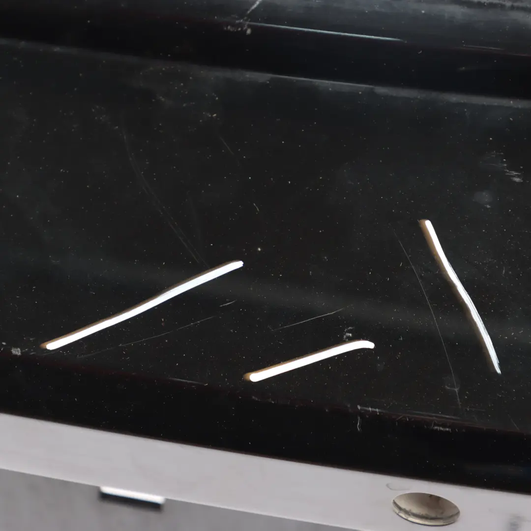 Bumper Trim Panel Black Sapphire Metallic - 475 to BMW F20 F21 LCI M Sport Rear with Part number 8064151 BMW F20 F21 LCI M Sport Rear Bumper Trim Panel Black Sapphire Metallic - 475 - SKU 8064151-BS - Part number 8064151