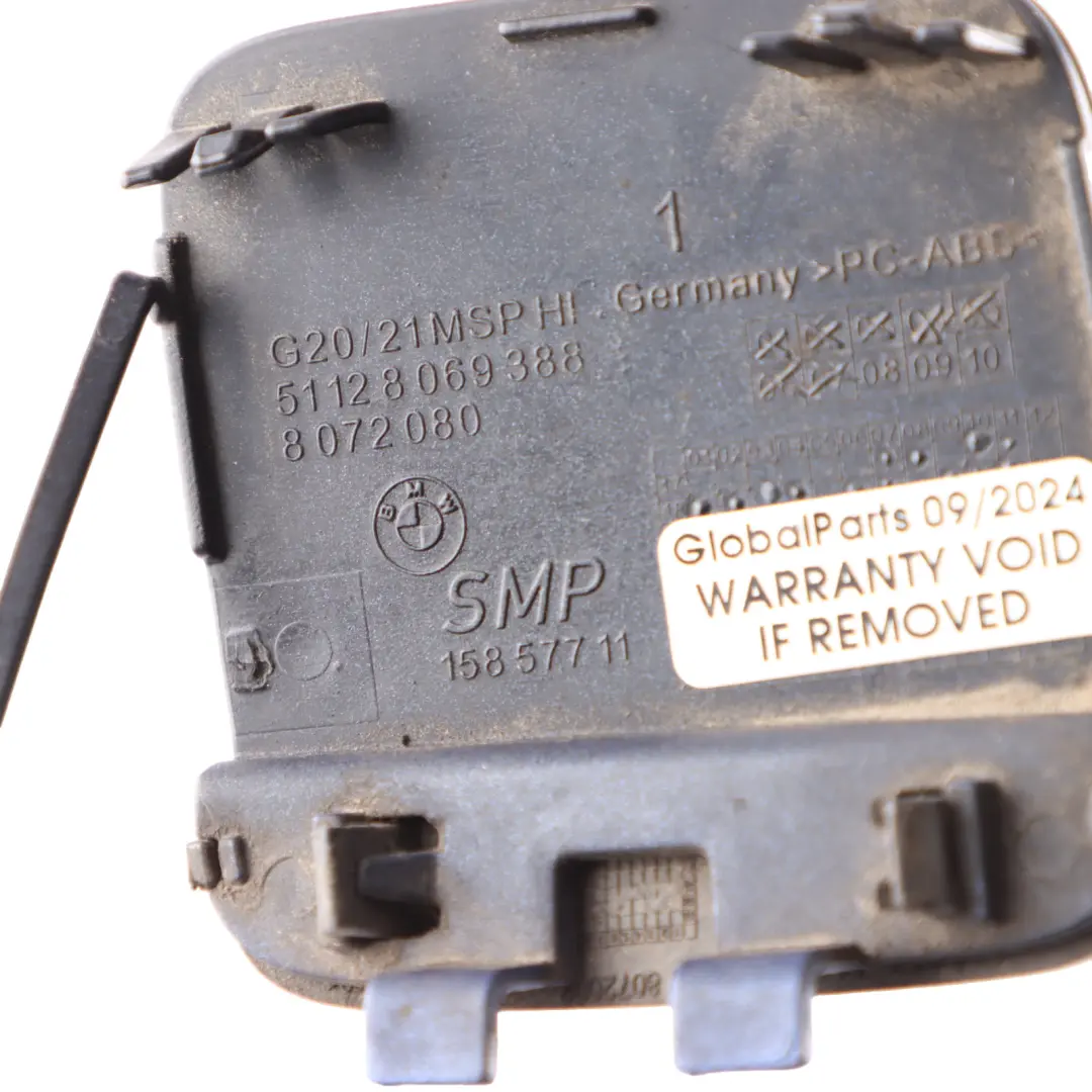 Bumper Flap Towing Eye Portimao Blue - C31 8069388 to BMW G20 G21 M Sport Rear with Part number 8099902 BMW G20 G21 M Sport Rear Bumper Flap Towing Eye Portimao Blue - C31 8069388 - SKU 8099902-POR - Part number 8099902