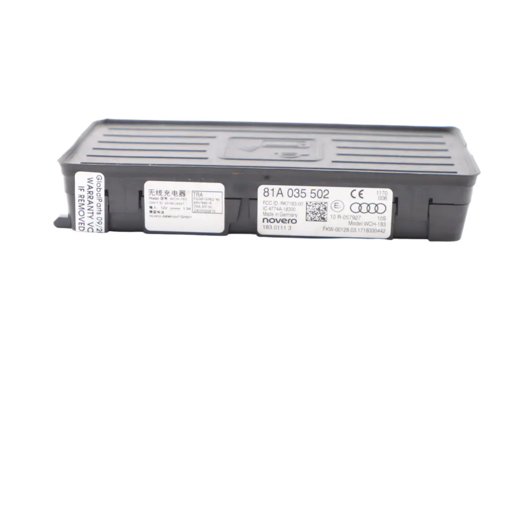 Audi A3 8V Module Chargement Téléphone Pour Console Centrale Chargeur - SKU 81A035502 - Numéro de pièce 81A035502