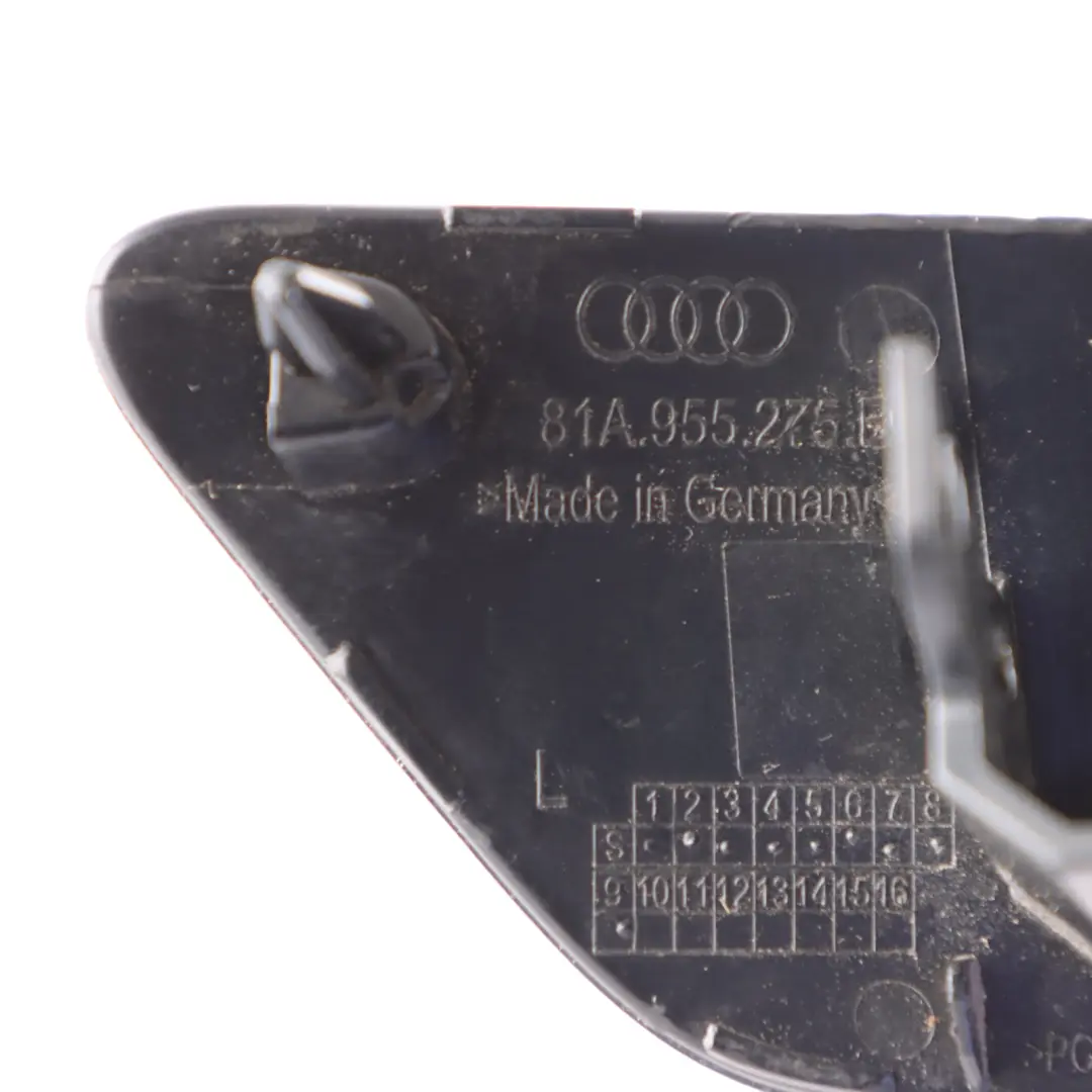 Audi Q2 Headlight Washer Cover Left N/S Arrow Grey Pearl Effect - Z7W - SKU 81A955275B-AGR - Part number 81A955275B