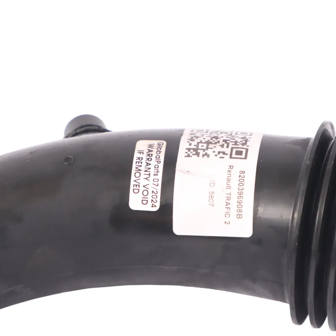 Inlet Intake Pipe Hose to Renault Trafic Opel Vivaro 1.9 DCI Air with Part number 8200396908B Renault Trafic Opel Vivaro 1.9 DCI Air Inlet Intake Pipe Hose - SKU 8200396908B - Part number 8200396908B