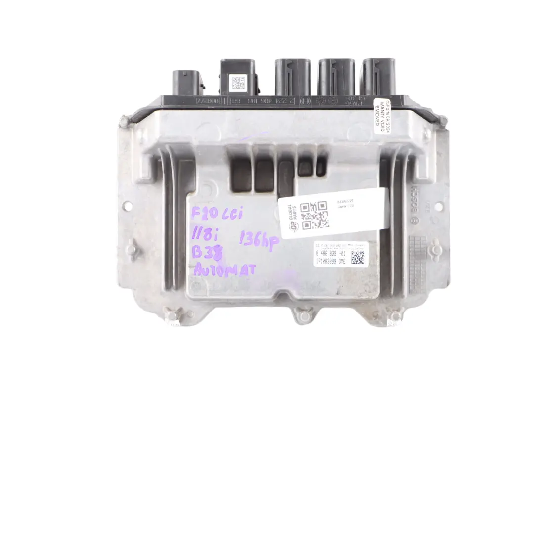 B38 136HP Engine ECU Kit DME + FEM + Key Automatic to BMW F20 LCI 118i with Part number 8486839 BMW F20 LCI 118i B38 136HP Engine ECU Kit DME + FEM + Key Automatic - SKU 8486839 - Part number 8486839