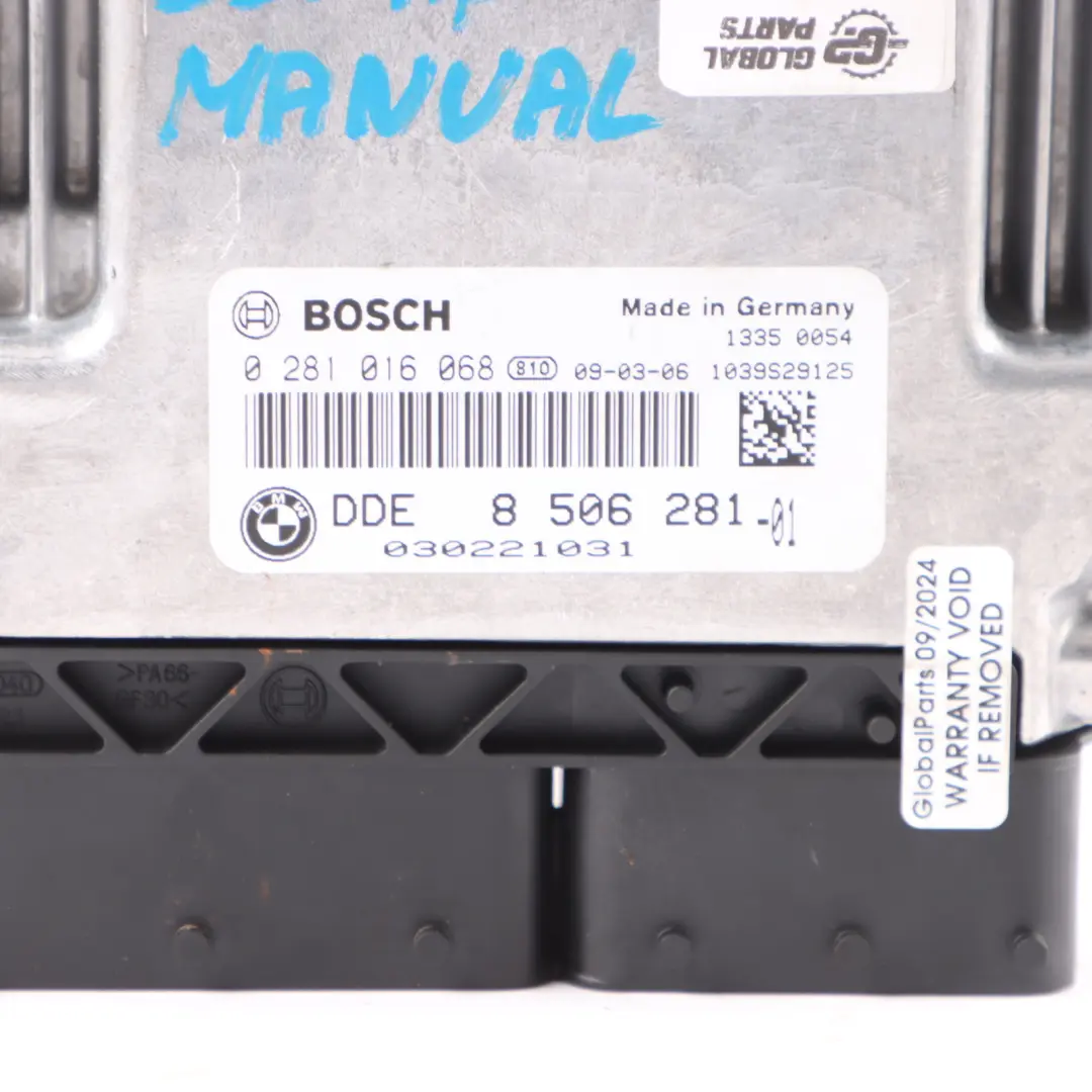 N47 115PS Diesel Motor Steuergerät ECU DDE Manuelles für BMW E81 E87 LCI E90 mit Teilenummer 8506281 BMW E81 E87 LCI E90 N47 115PS Diesel Motor Steuergerät ECU DDE Manuelles - SKU 8506281-3 - Teilenummer 8506281