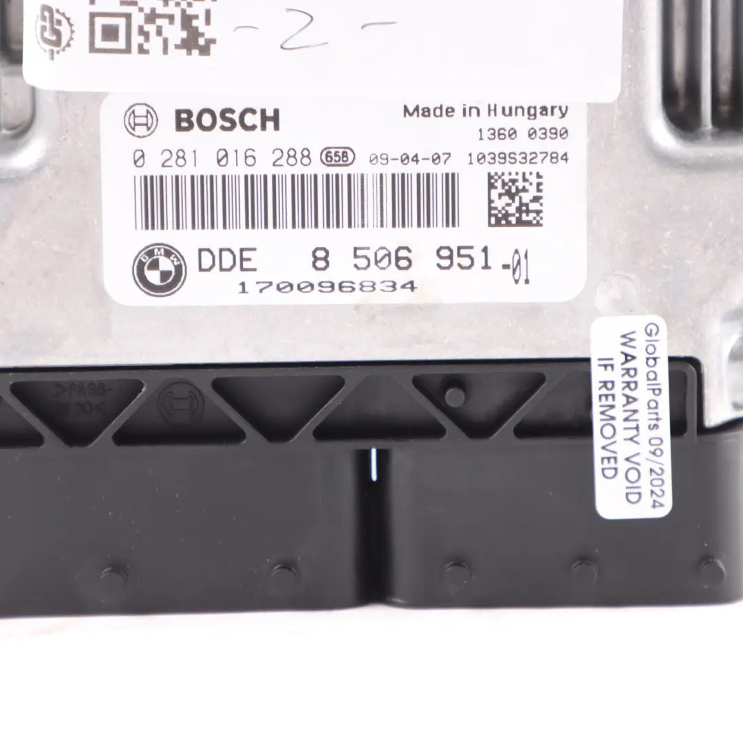 BMW E90 E91 E92 325d E60 E61 LCI 525d M57N2 Engine ECU DDE Automatic - SKU 8506951-3 - Part number 8506951