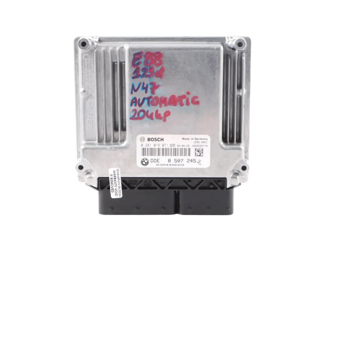 204HP N47S ECU Kit DDE Llave Automatica para BMW E81 E82 E87 LCI E88 123D con número de pieza 8507245 BMW E81 E82 E87 LCI E88 123D 204HP N47S ECU Kit DDE Llave Automatica - SKU 8507245-3 - Número de pieza 8507245