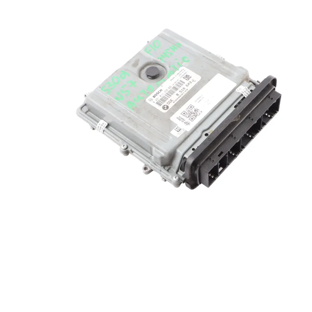 N57 245HP Engine Control Unit ECU Module DDE Automatic to BMW F10 F11 530d with Part number 8510643 BMW F10 F11 530d N57 245HP Engine Control Unit ECU Module DDE Automatic - SKU 8510643-2 - Part number 8510643