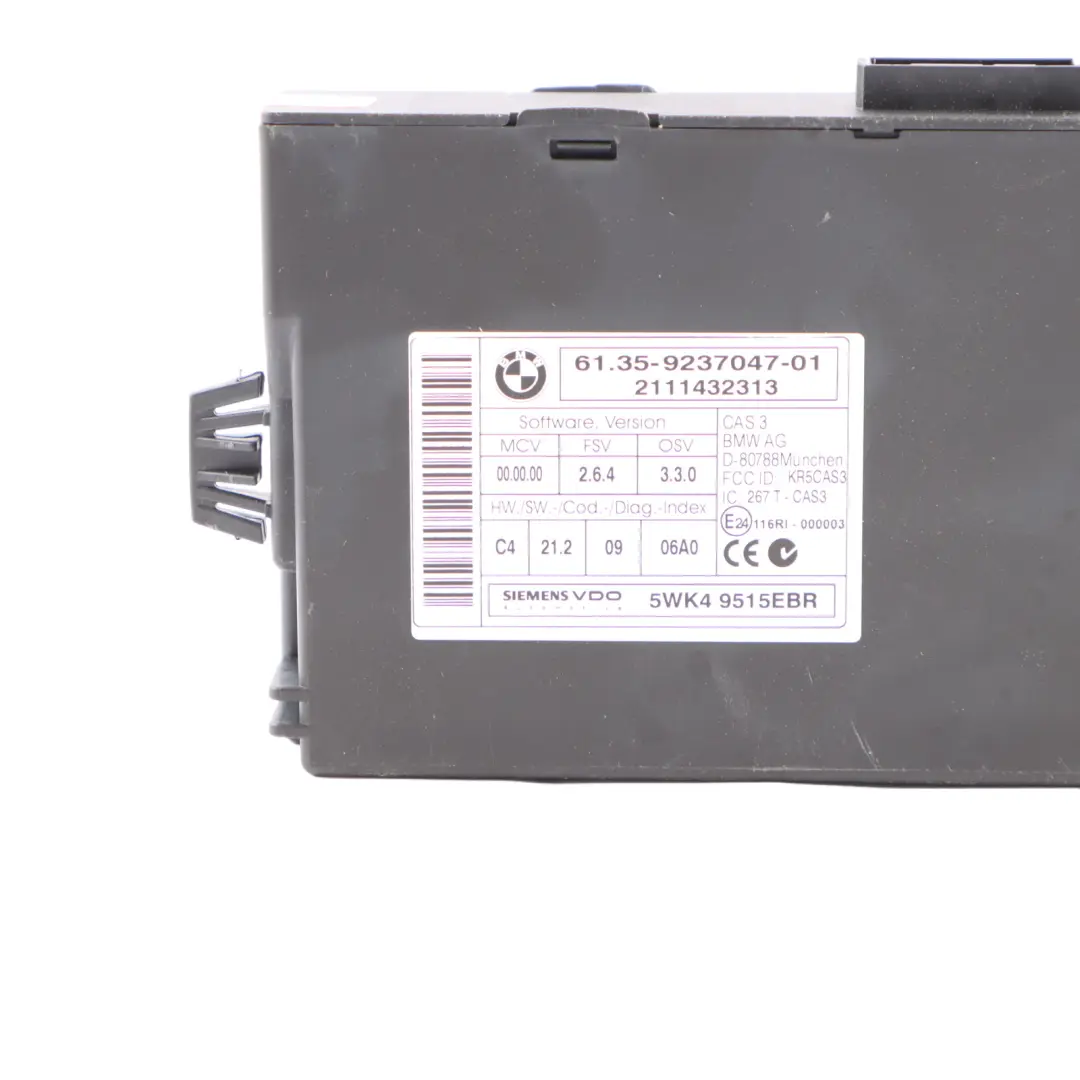 BMW E84 E90 LCI 20dX 320xd N47 177HP ECU Kit DDE CAS3 Clave Manual - SKU 8512498-5 - Número de pieza 8512498