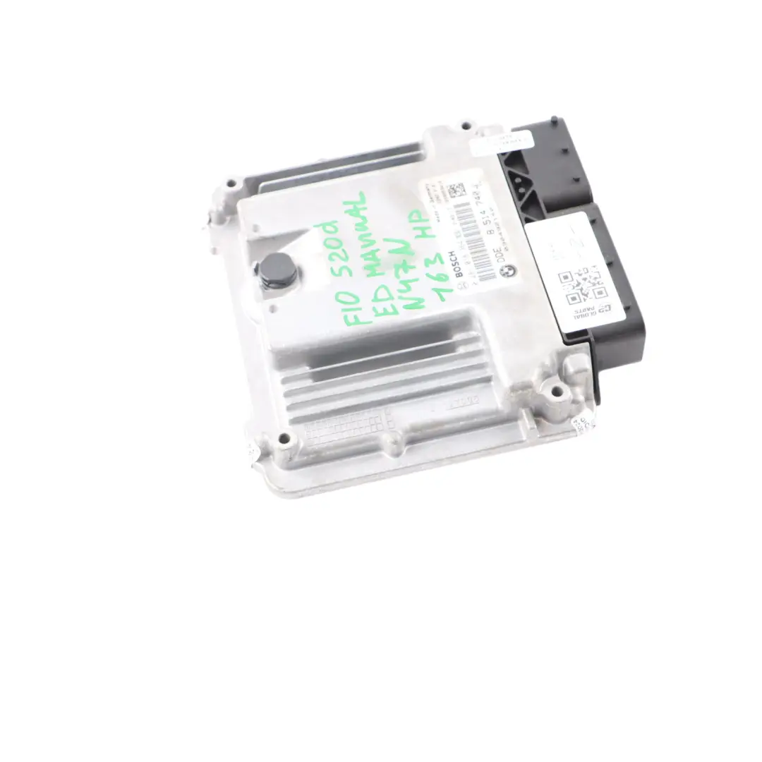 Control Unit BMW F10 520d ed Diesel N47N 163HP ECU DDE Manual to Engine with Part number 8514740 Engine Control Unit BMW F10 520d ed Diesel N47N 163HP ECU DDE Manual - SKU 8514740 - Part number 8514740