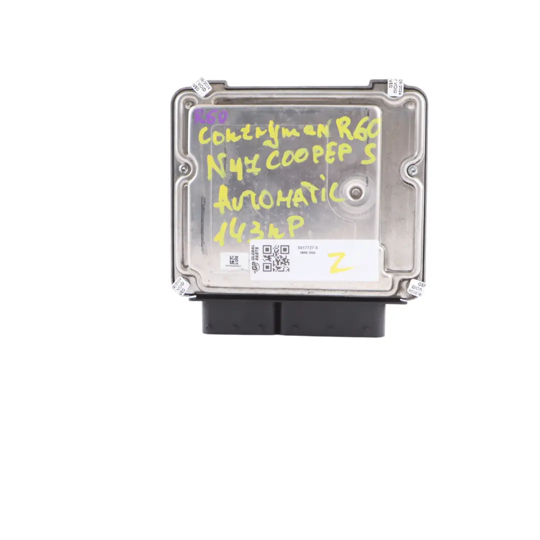 N47N 143HP Engine Control Unit ECU Automatic to Mini Cooper SD R60 with Part number 8517727 Mini Cooper SD R60 N47N 143HP Engine Control Unit ECU Automatic - SKU 8517727-5 - Part number 8517727