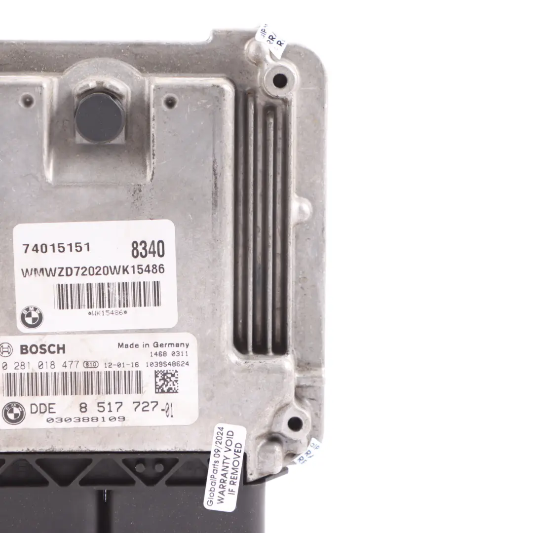 Mini Cooper SD R60 N47N 143HP Engine Control Unit ECU Automatic - SKU 8517727-5 - Part number 8517727