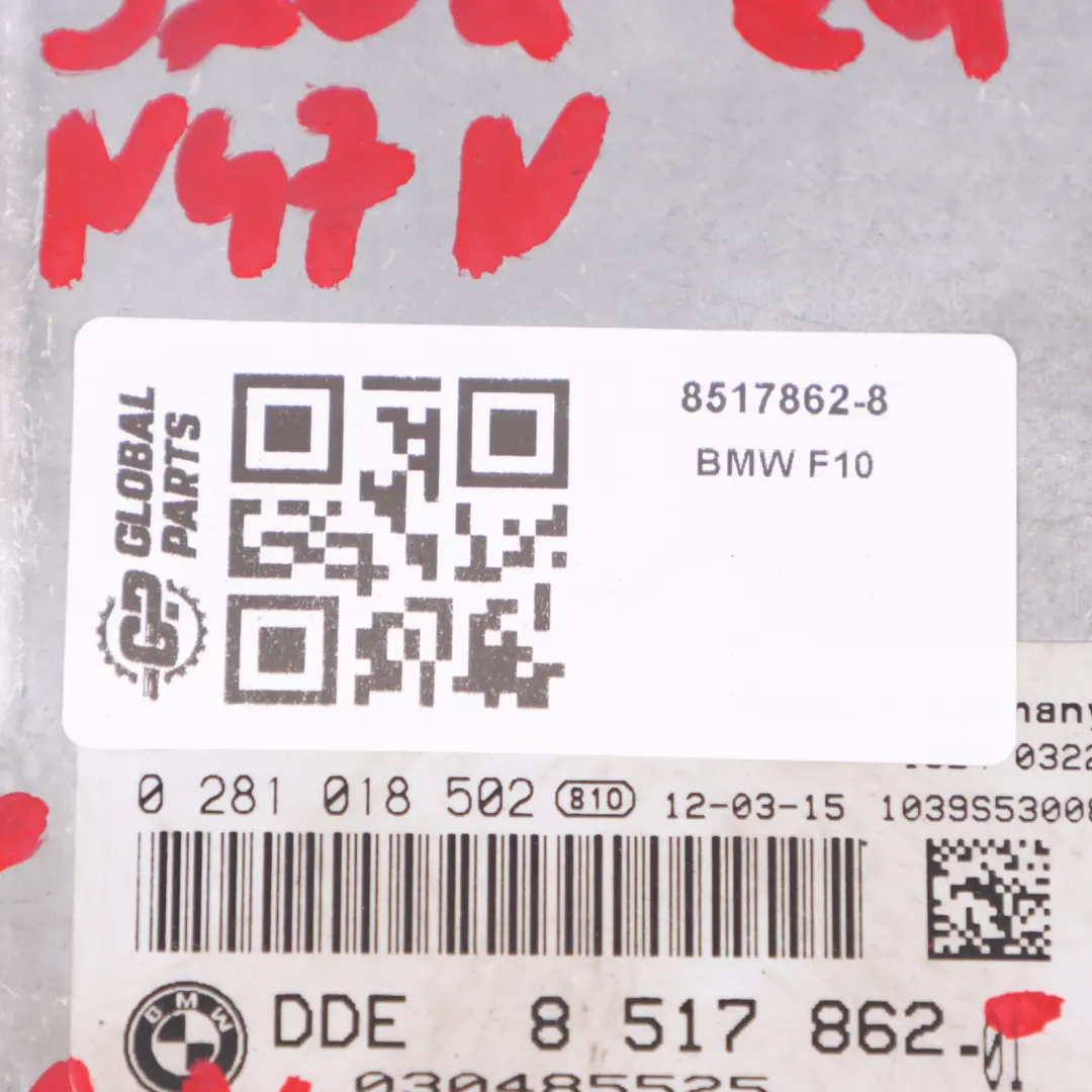N47N 184HP Kit ECU DDE Key CAS4 Manual pour BMW F10 F11 520d ed à propos du numéro de pièce 8517862 BMW F10 F11 520d ed N47N 184HP Kit ECU DDE Key CAS4 Manual - SKU 8517862-8 - Numéro de pièce 8517862
