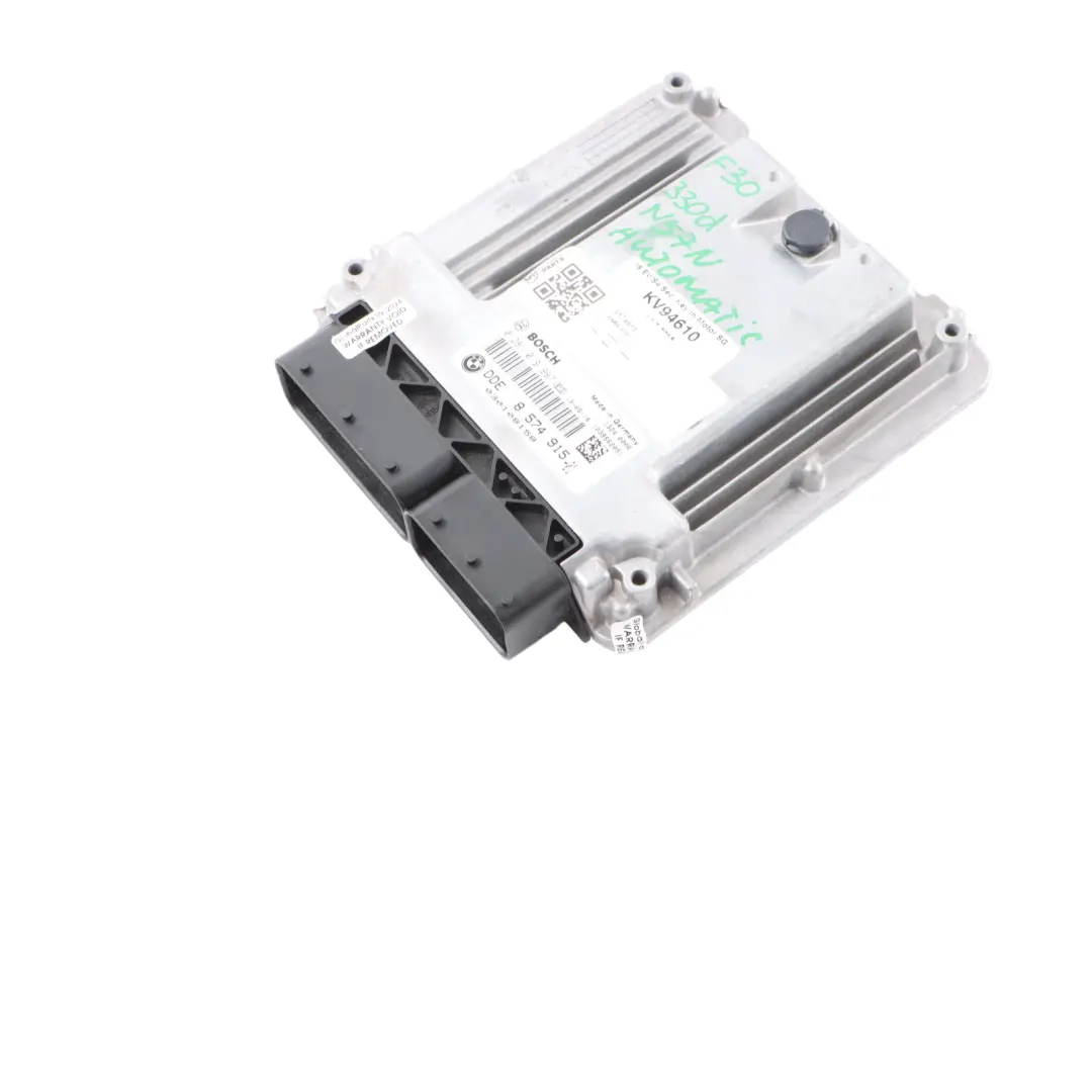 N57N 258HP Diesel Engine Control Unit ECU DDE Automatic to BMW F30 330d with Part number 8574915 BMW F30 330d N57N 258HP Diesel Engine Control Unit ECU DDE Automatic - SKU 8574915 - Part number 8574915