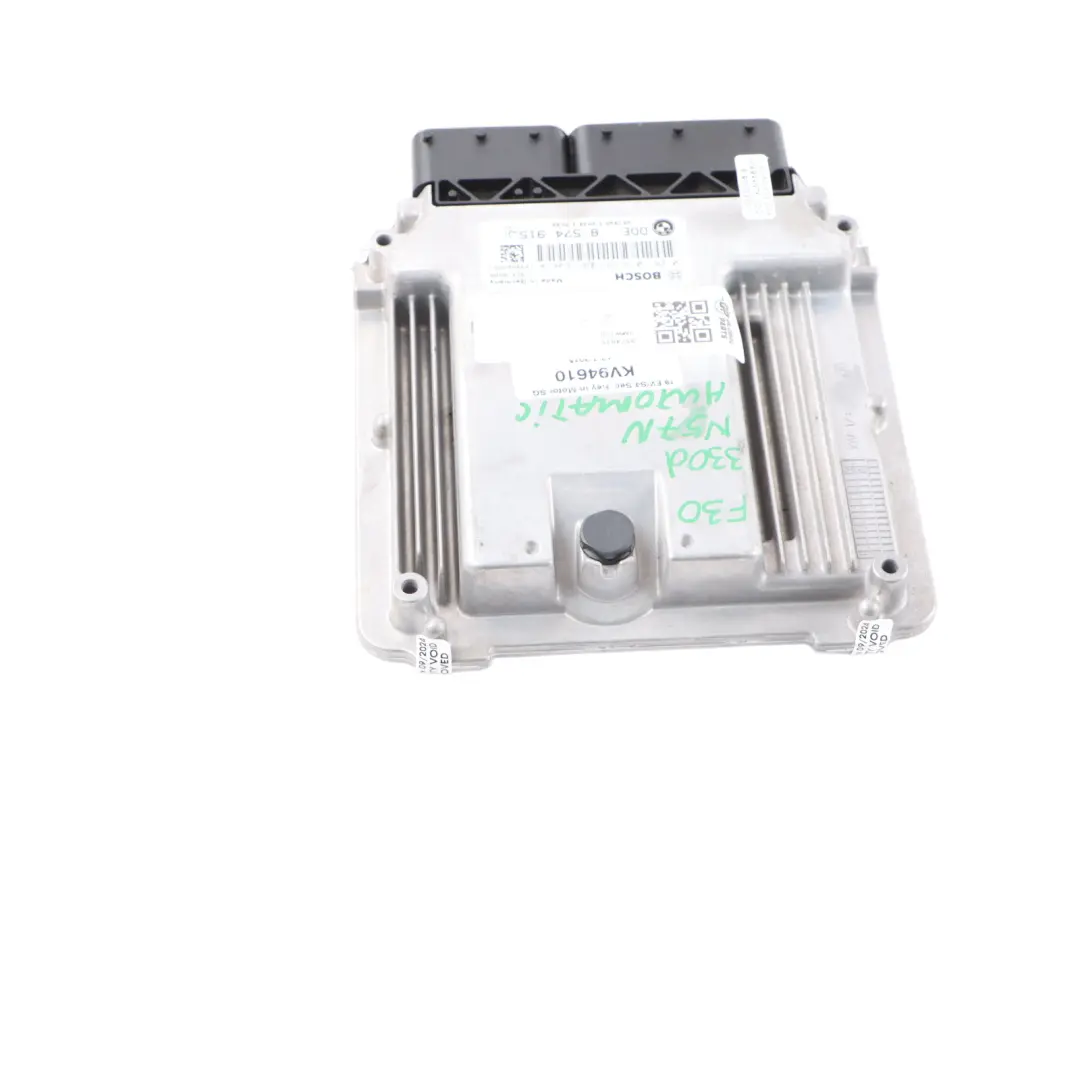 N57N 258HP Diesel Engine Control Unit ECU DDE Automatic to BMW F30 330d with Part number 8574915 BMW F30 330d N57N 258HP Diesel Engine Control Unit ECU DDE Automatic - SKU 8574915 - Part number 8574915