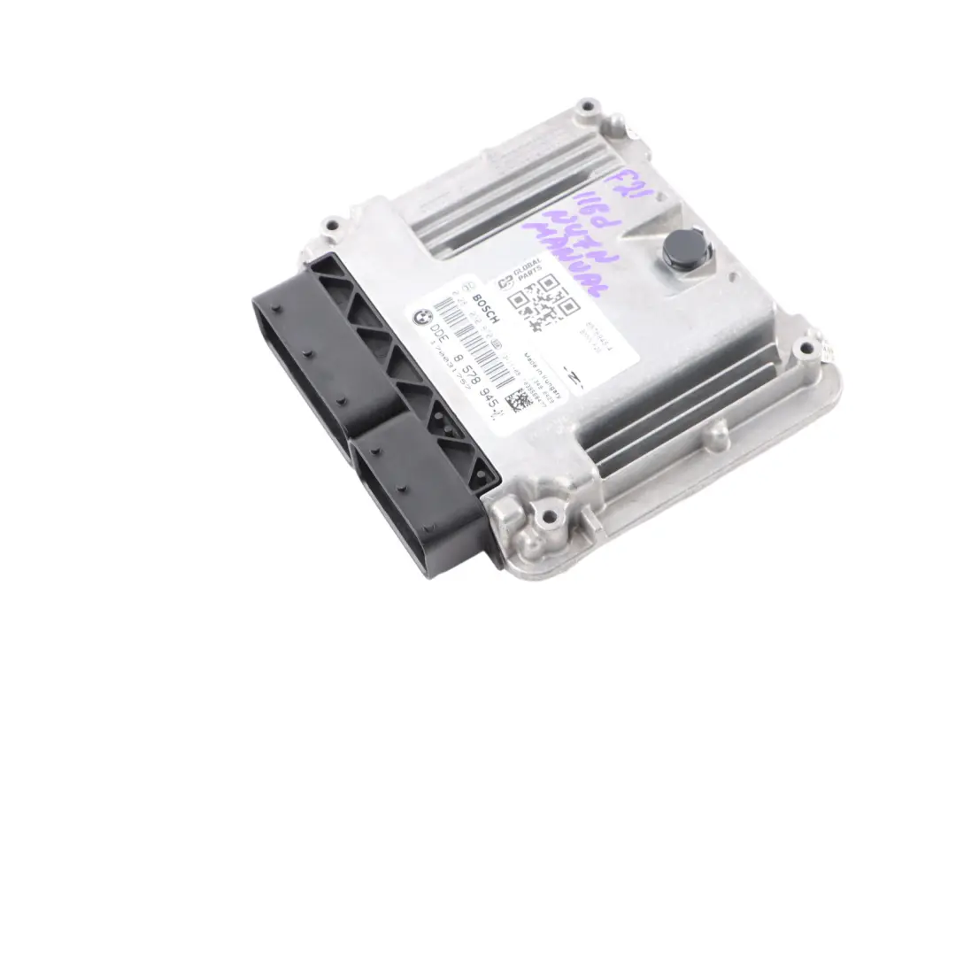 N47N 116HP ECU Motor Contol Unit DDE Manual para BMW F20 F21 F30 116d 316d con número de pieza 8578945 BMW F20 F21 F30 116d 316d N47N 116HP ECU Motor Contol Unit DDE Manual - SKU 8578945-4 - Número de pieza 8578945