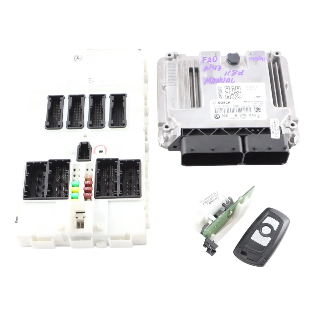 N47N 143HP Engine ECU DDE Kit Key FEM Lock to BMW F20 F21 F30 118d 318d with Part number 8578945 BMW F20 F21 F30 118d 318d N47N 143HP Engine ECU DDE Kit Key FEM Lock - SKU 8578945-5 - Part number 8578945